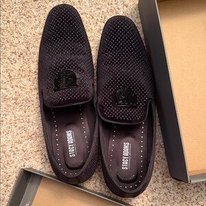 Stacy Adams Men's Black Slip-On Loafers